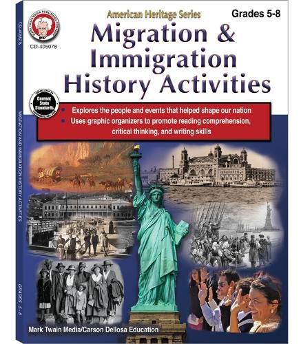 Cover image for Migration & Immigration History Activities Workbook, Grades 5 - 8