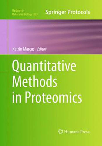 Cover image for Quantitative Methods in Proteomics