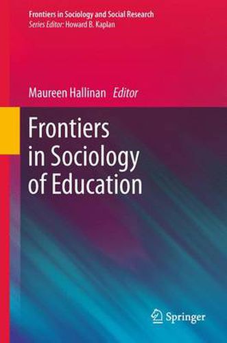 Cover image for Frontiers in Sociology of Education