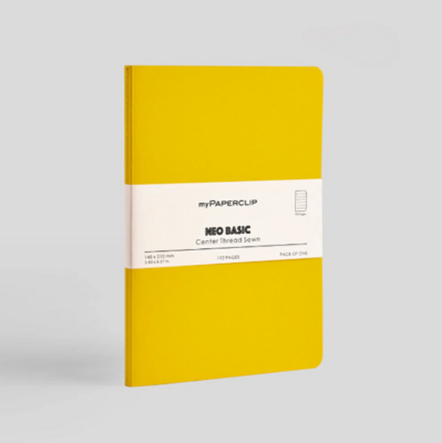 Cover image for myPAPERCLIP A5 NEO Journal (RULED YELLOW)
