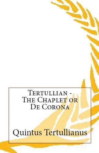 Cover image for The Chaplet or De Corona