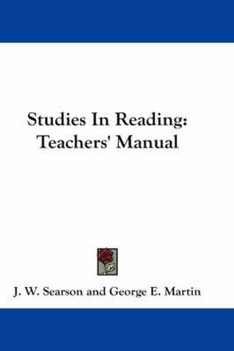 Cover image for Studies in Reading: Teachers' Manual