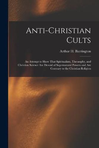 Anti-Christian Cults