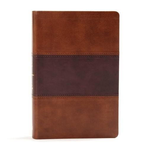 Cover image for KJV Large Print Personal Size Reference Bible, Saddle Brown Leathertouch Indexed