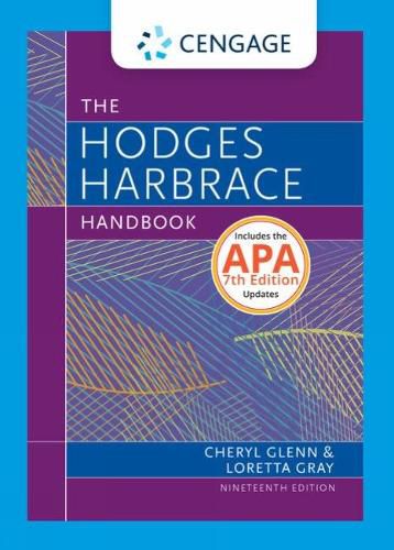 Hodge's Harbrace Handbook (w/ APA7E Updates & MLA9E Update Card)