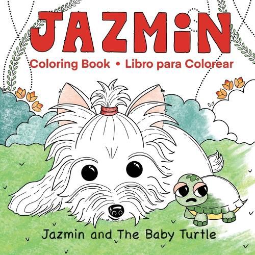 Cover image for Jazmin and The Baby Turtle Coloring Book