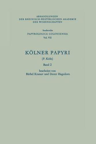 Keolner Papyri: (P. Keoln)