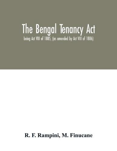 Cover image for The Bengal Tenancy Act