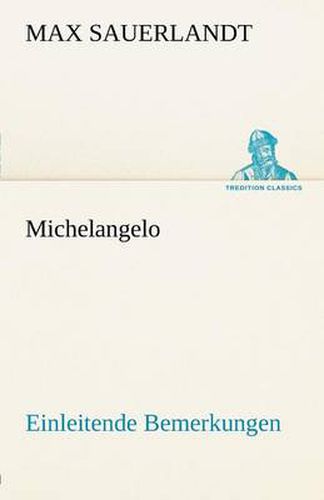 Cover image for Michelangelo