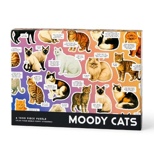 Cover image for Moody Cats 1000 Piece Puzzle