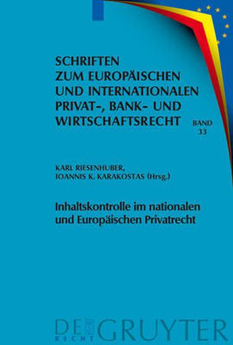 Cover image for Inhaltskontrolle im nationalen und Europaischen Privatrecht