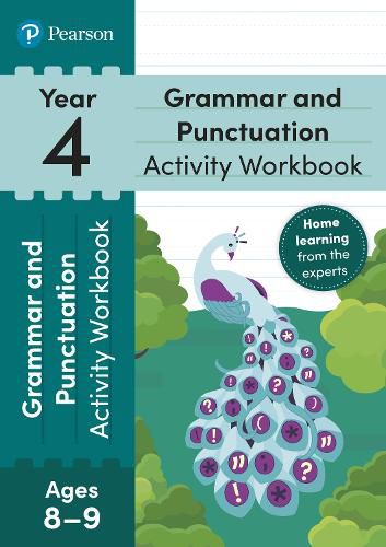 Cover image for Pearson Learn at Home Grammar & Punctuation Activity Workbook Year 4