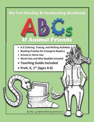 Cover image for My First Reading & Handwriting Workbook: ABCs & Animal Friends