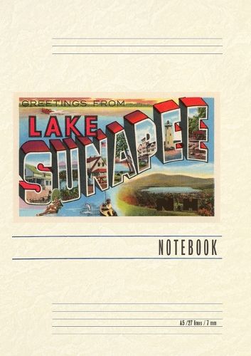 Cover image for Vintage Lined Notebook Greetings from Lake Sunapee