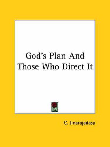 Cover image for God's Plan and Those Who Direct It