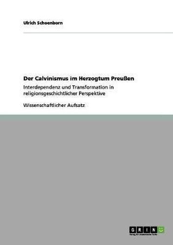 Cover image for Der Calvinismus Im Herzogtum Preussen