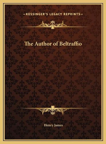 Cover image for The Author of Beltraffio