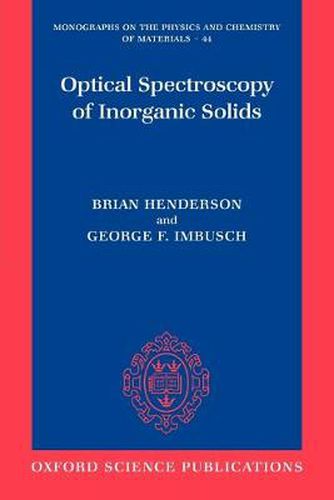 Cover image for Optical Spectroscopy of Inorganic Solids