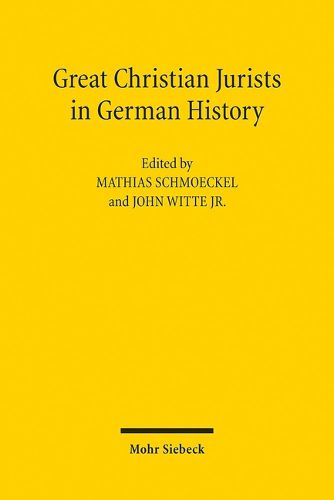 Cover image for Great Christian Jurists in German History