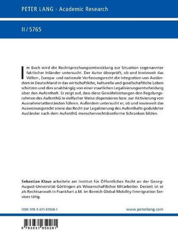 Cover image for Die Integration in Das Wirtschaftliche, Kulturelle Und Gesellschaftliche Leben: Determinante Der Staatlichen Moeglichkeiten Zur Aufenthaltsbeendigung Durch Ausweisung Und Der Staatlichen Legalisierungspflichten Eines Bisher Geduldeten Aufenthalts