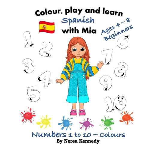 Cover image for Colour, play and learn Spanish with Mia