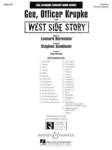 Cover image for Gee, Officer Krupke: From West Side Story