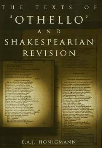 Cover image for The Texts of Othello and Shakespearean Revision