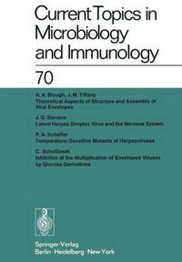 Cover image for Current Topics in Microbiology and Immunology / Ergebnisse der Mikrobiologie und Immunitatsforschung: Volume 70