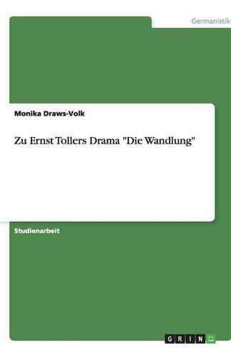 Cover image for Zu Ernst Tollers Drama Die Wandlung
