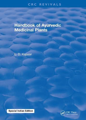 Cover image for CRC Handbook of Ayurvedic Medicinal Plants