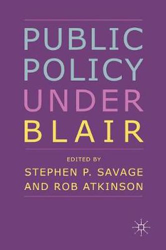 Public Policy under Blair