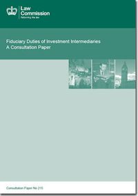 Cover image for Fiduciary duties of investment intermediaries: a consultation paper