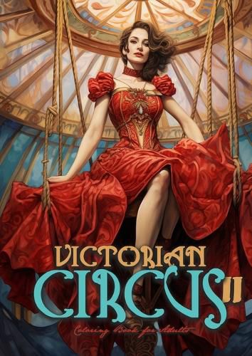 Cover image for Victorian Circus Coloring Book for Adults 2