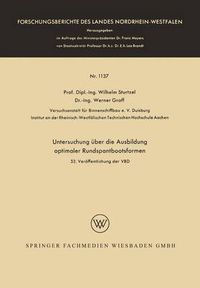 Cover image for Untersuchung UEber Die Ausbildung Optimaler Rundspantbootsformen