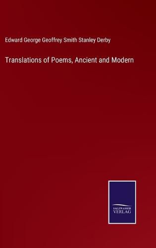 Cover image for Translations of Poems, Ancient and Modern