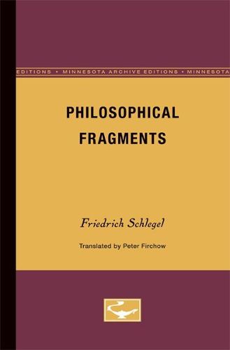 Cover image for Philosophical Fragments