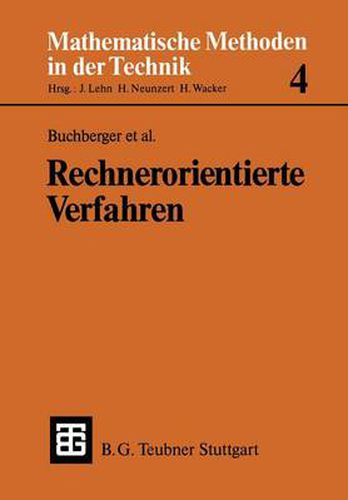 Cover image for Rechnerorientierte Verfahren