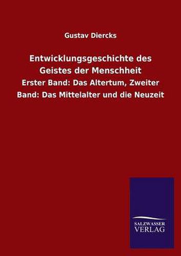 Cover image for Entwicklungsgeschichte des Geistes der Menschheit