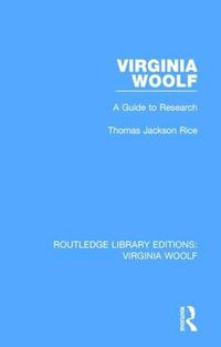 Cover image for Virginia Woolf: A  Guide to Research