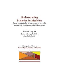 Cover image for Understanding Statistics in Medicine