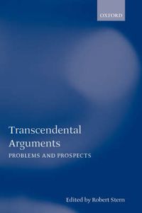 Cover image for Transcendental Arguments: Problems and Prospects