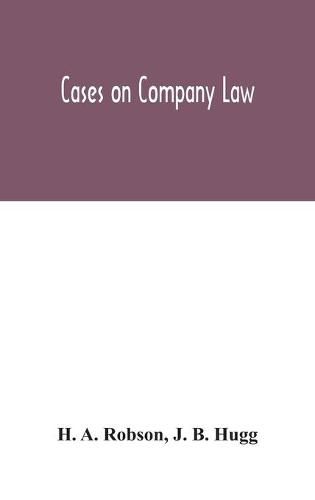 Cover image for Cases on Company Law