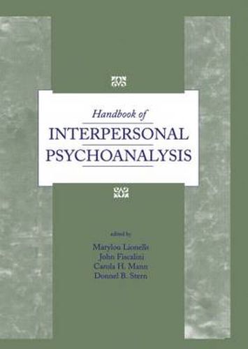 Cover image for Handbook of Interpersonal Psychoanalysis