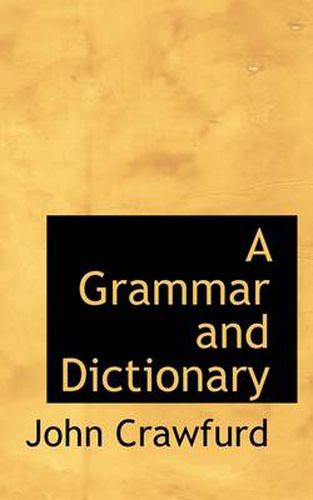 Cover image for A Grammar and Dictionary