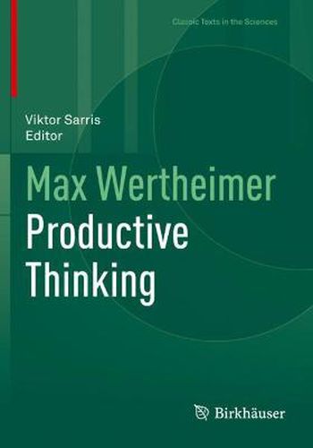 Cover image for Max Wertheimer Productive Thinking