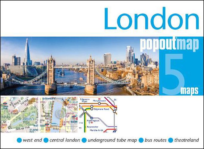 Cover image for London PopOut Map - pocket size pop up map of London