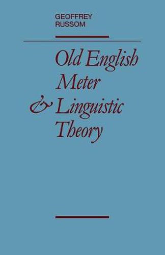 Cover image for Old English Meter and Linguistic Theory