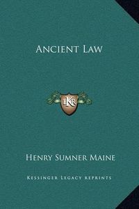 Cover image for Ancient Law