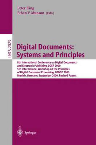 Cover image for Digital Documents: Systems and Principles