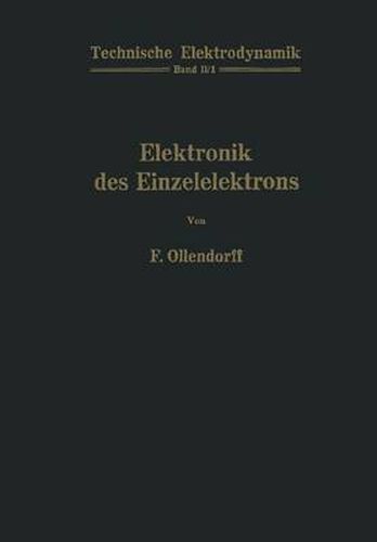 Cover image for Innere Elektronik Erster Teil Elektronik des Einzelelektrons